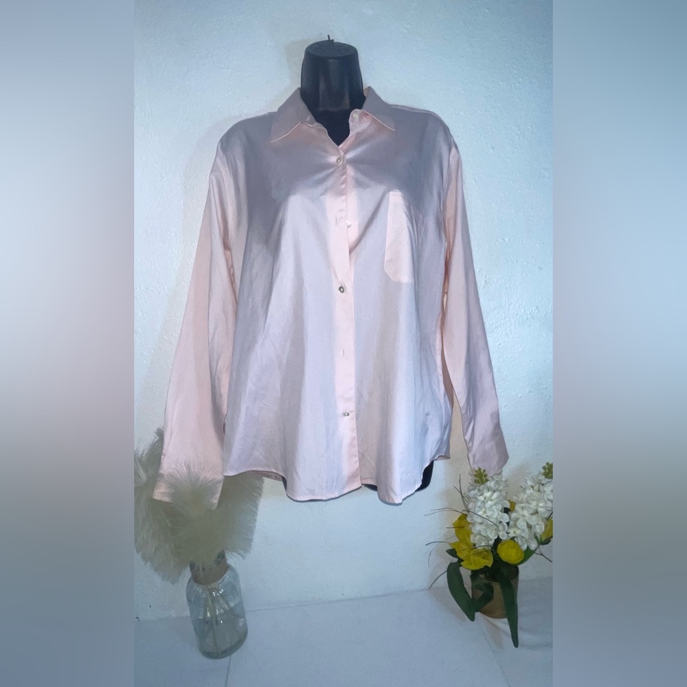 Sutton Studio men pink button down longs level shirt new with tag size 14.